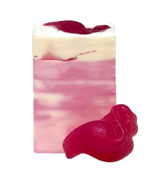Let's Fla-Mingle Flamingo Summer Soap-Pink Pomegranate Scent