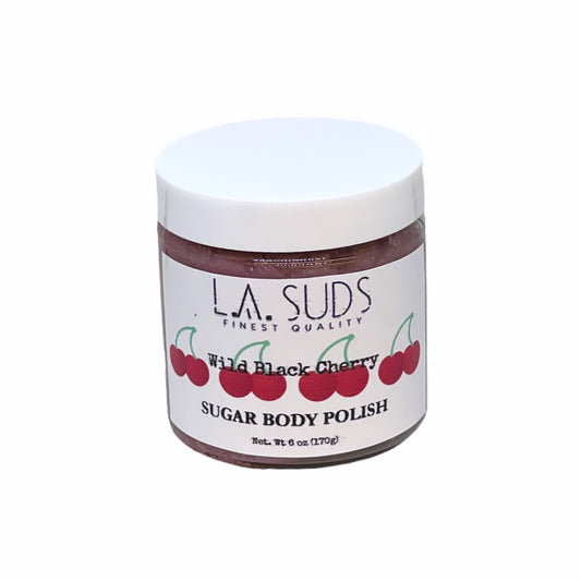 Shea Butter Body Sugar Scrub-Wild Black Cherry Scent