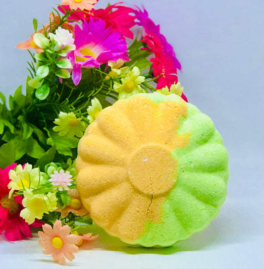 Festival Season Hippie Flower Spring Bath Bomb-Ginger & Patchouli Scent