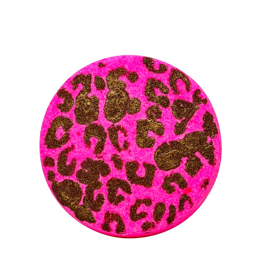 Seeing Spots Leopard Print Summer Bath Bomb-Pink Pomegranate