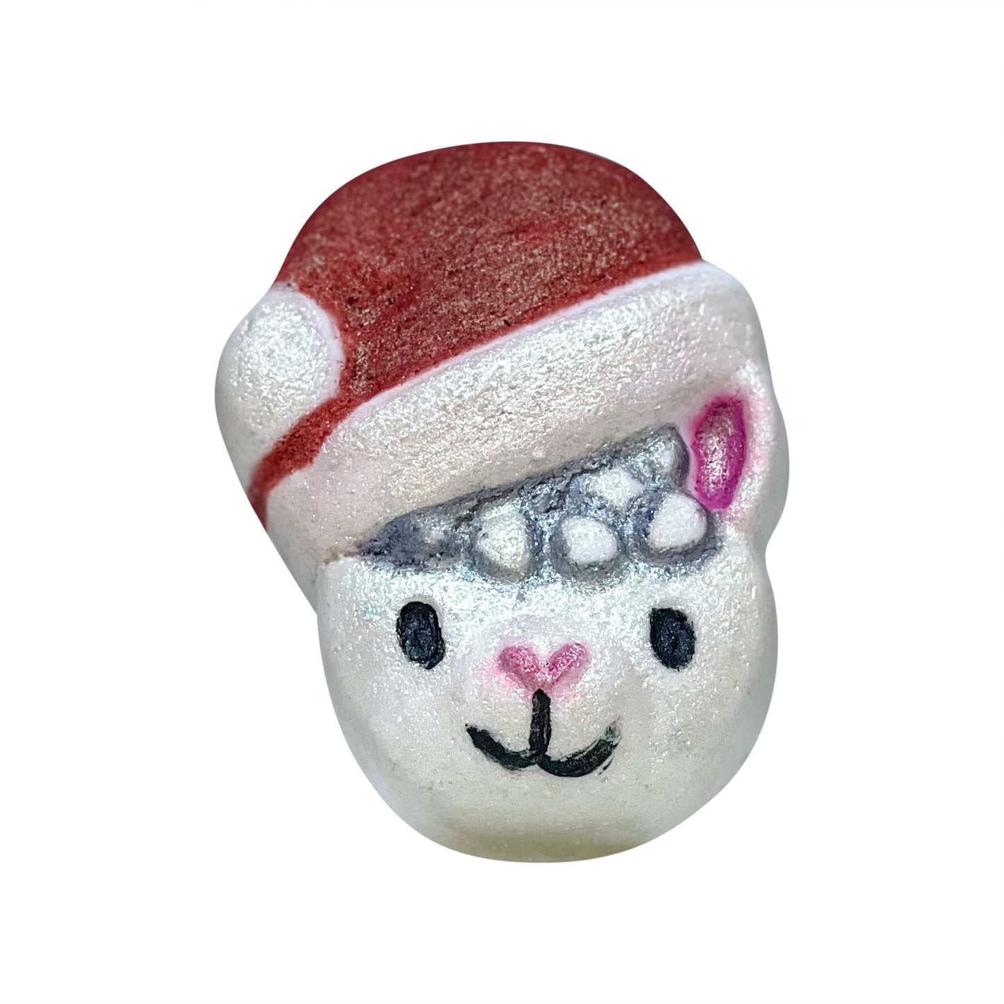 The Jolly Llama Holiday Bath Bomb-Fresh Cotton Scent