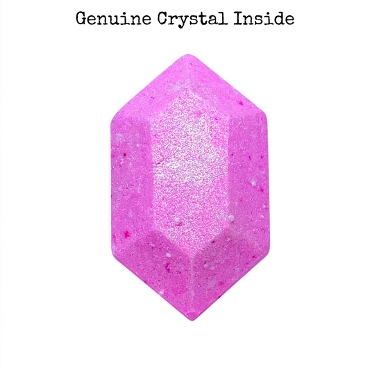 You're a Gem Crystal Bath Bomb-Bright Pink Crystal Scent